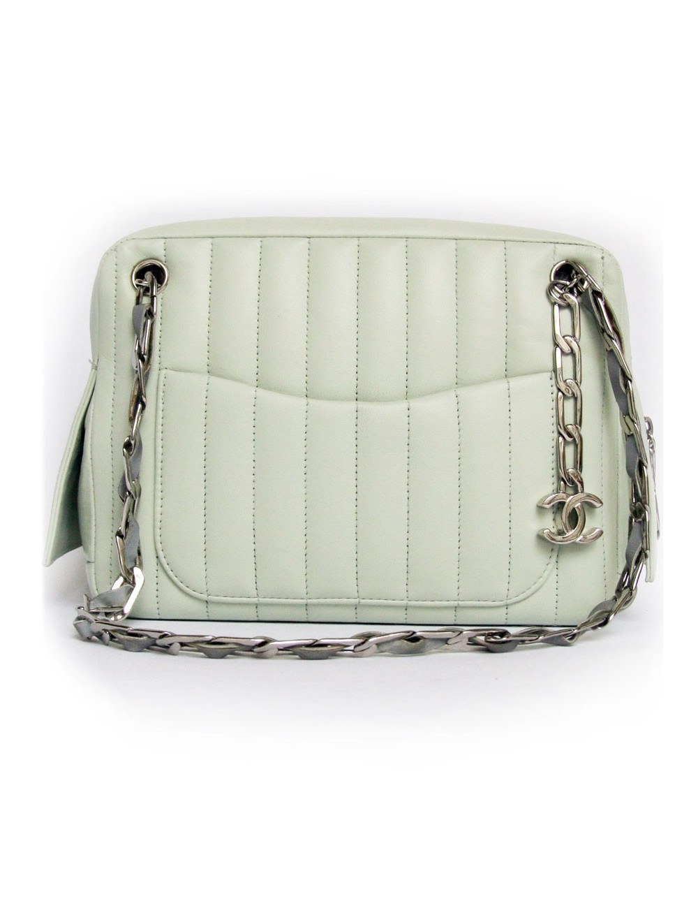 sac CHANEL vert d'eau