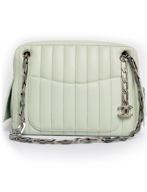 sac CHANEL vert d'eau