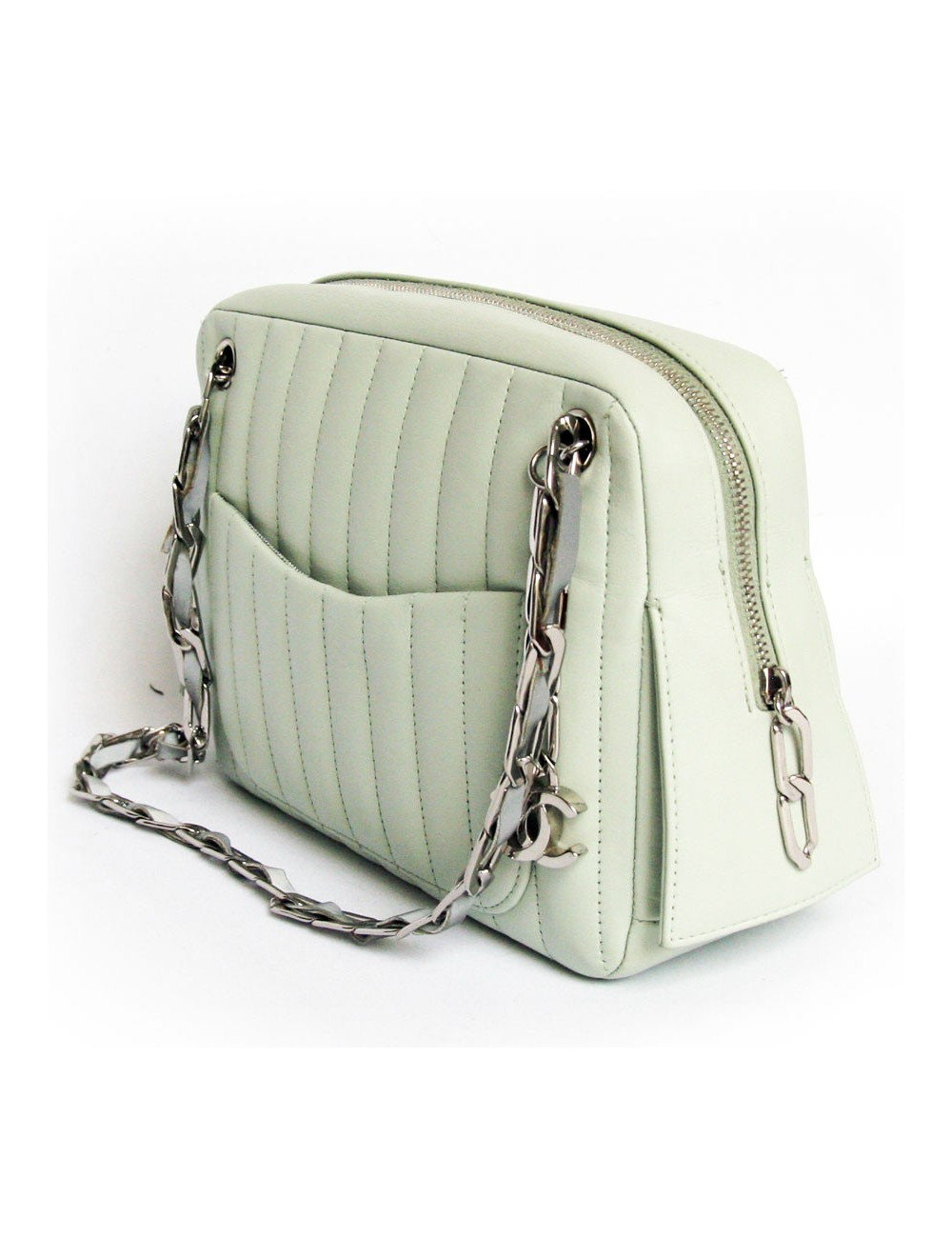 sac CHANEL vert d'eau