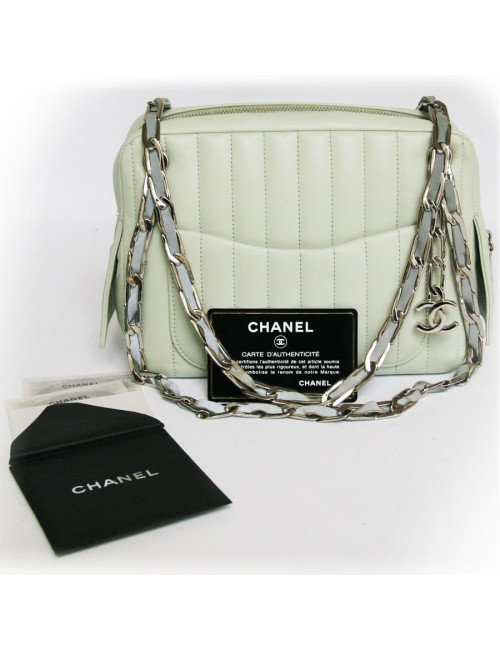 sac CHANEL vert d'eau