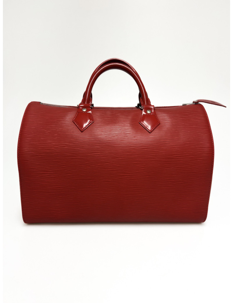 Sac Speedy cuir Epi LOUIS VUITTON rouge