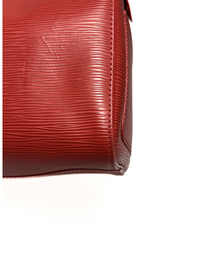 Speedy LOUIS VUITTON cuir Epi rouge