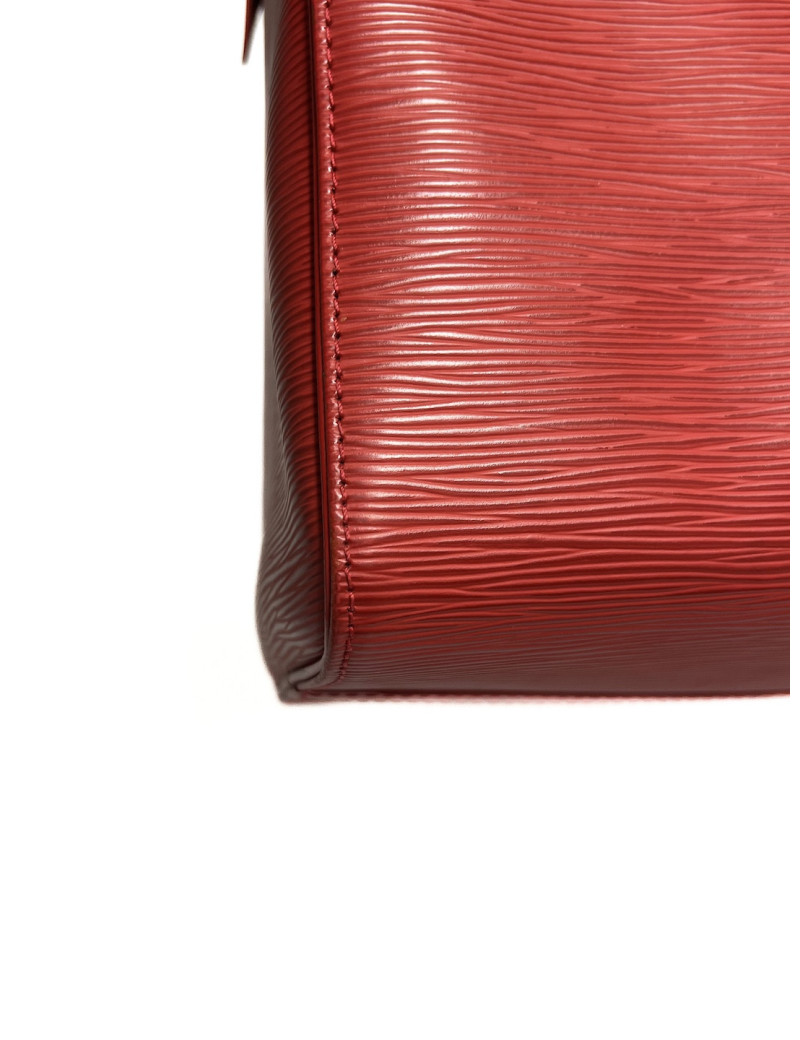 Speedy LOUIS VUITTON cuir Epi rouge