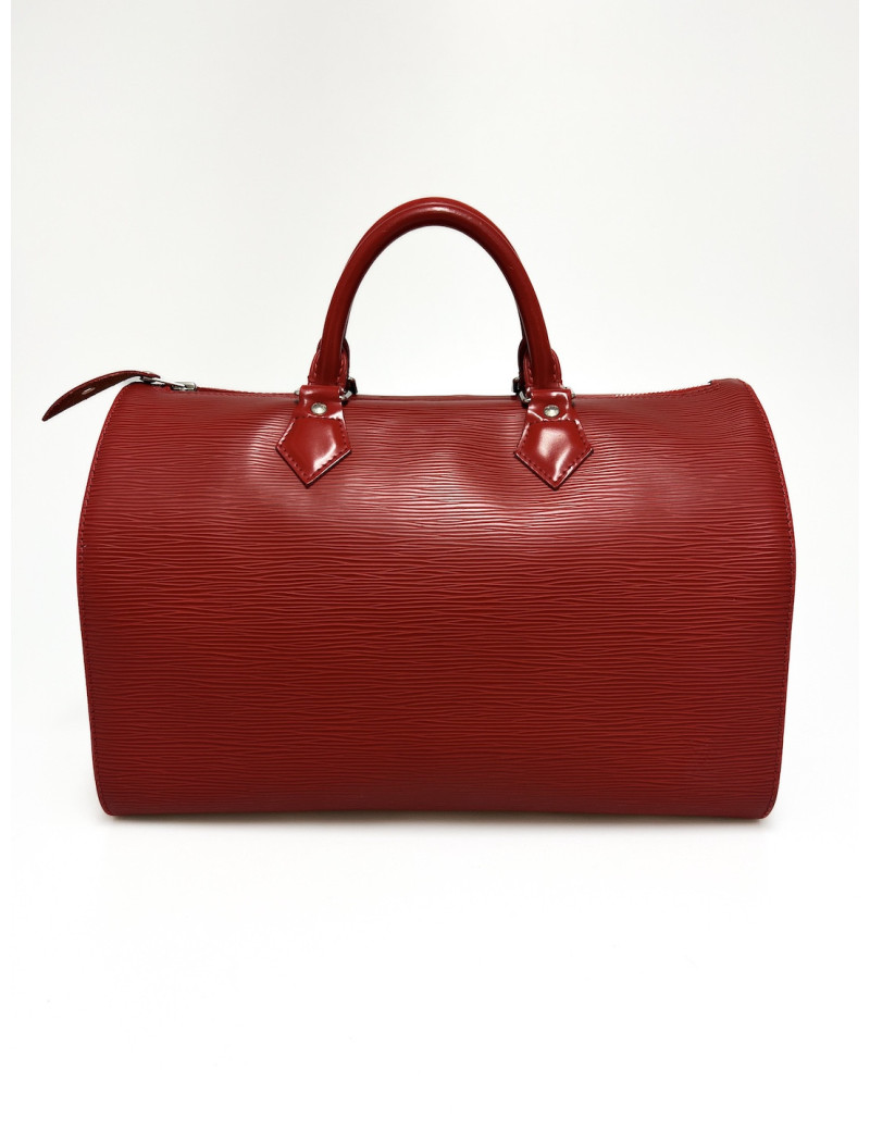 Speedy LOUIS VUITTON cuir Epi rouge