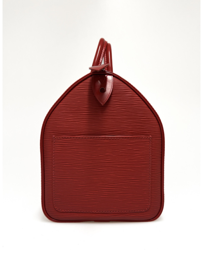 Sac Speedy cuir Epi LOUIS VUITTON rouge