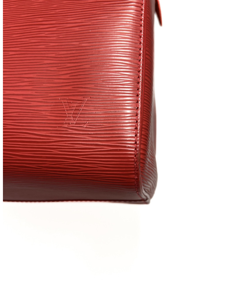 Speedy LOUIS VUITTON cuir Epi rouge