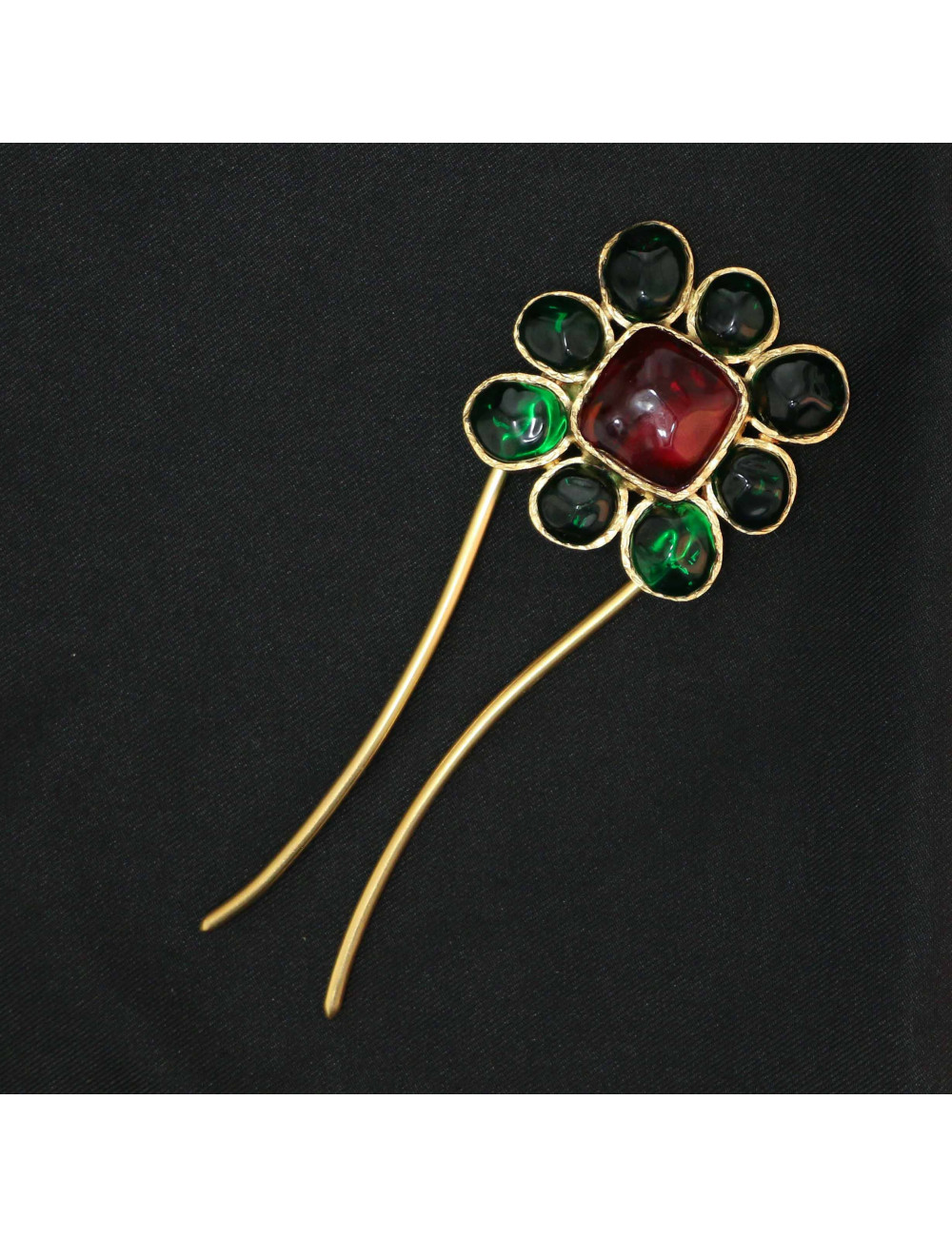 Bijou de cheveux MARGUERITE DE VALOIS pâte de verre