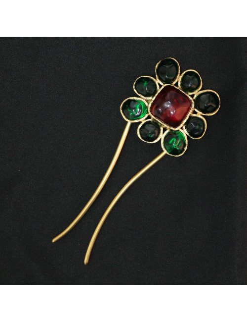 Bijou de cheveux MARGUERITE DE VALOIS pâte de verre