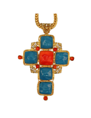 Sautoir MARGUERITE DE VALOIS pâte de verre