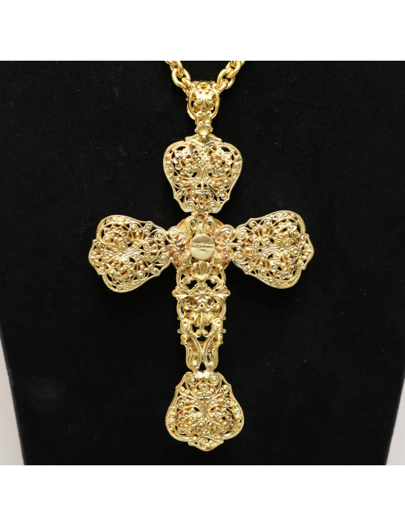 Croix Marguerite de Valois pâte de verre : certifiée authentique