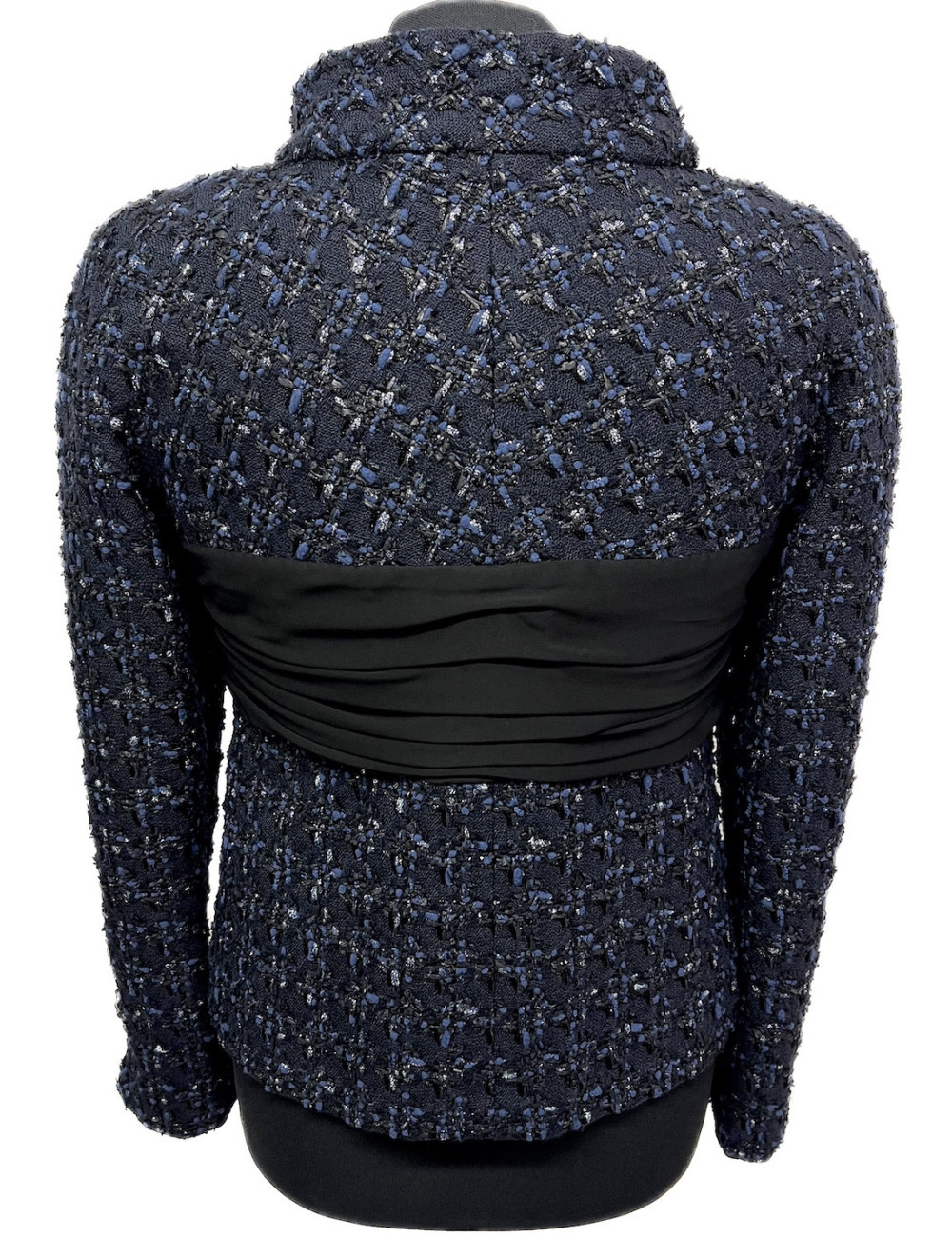 Veste CHANEL tweed bleu T38