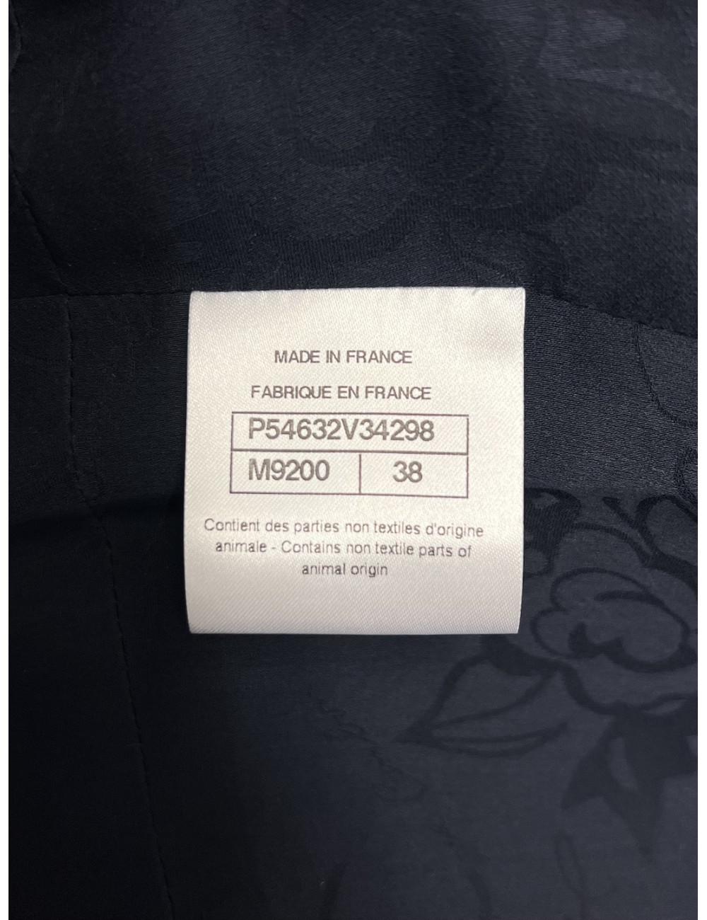 Veste CHANEL tweed bleu T38