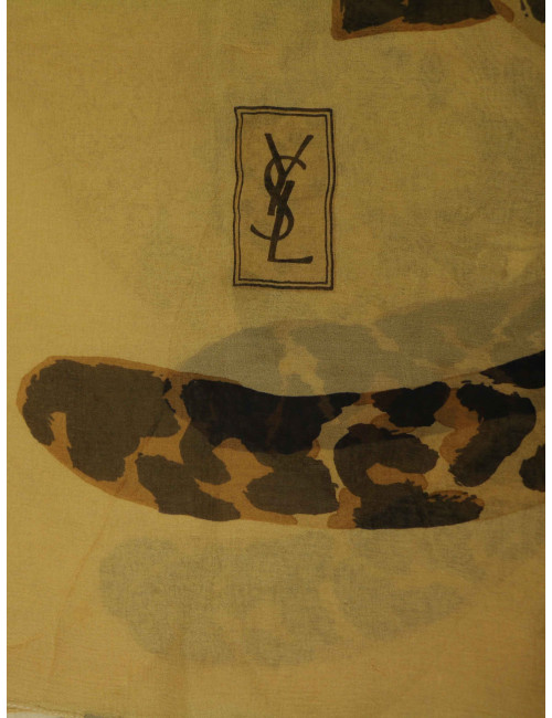 Grand châle YSL YVES SAINT LAURENT voile