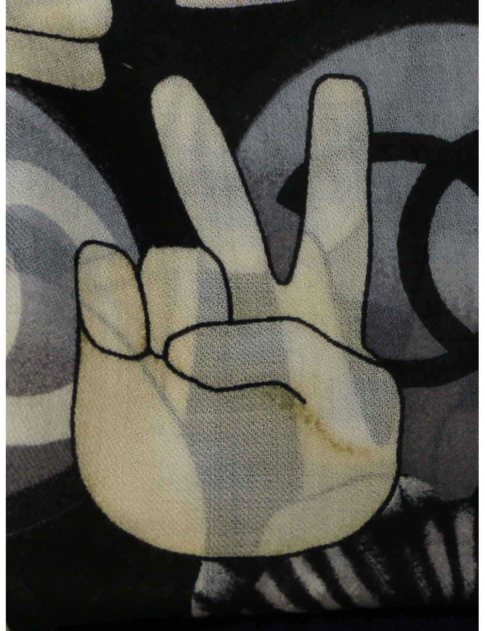 Foulard CHANEL camélias chats cachemire 100%