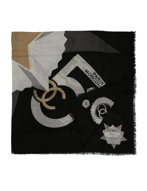 Foulard CHANEL Paris-Moscou noir