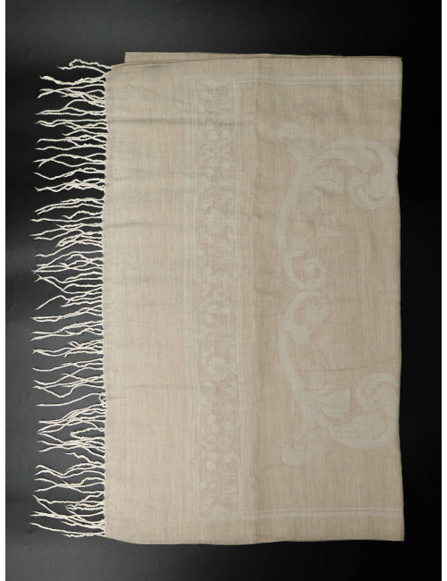 Châle LOEWE beige cachemire et soie