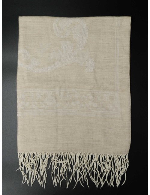 Châle LOEWE beige cachemire et soie