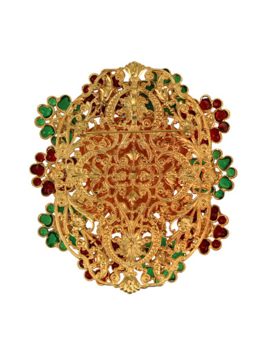 Broche MARGUERITE DE VALOIS "le lion aux fleurs" 2