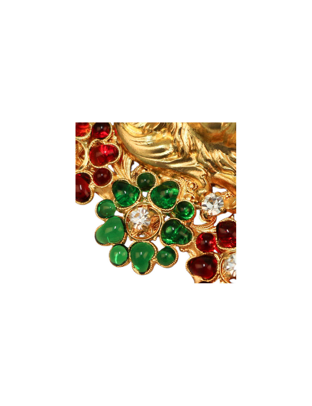 Broche MARGUERITE DE VALOIS "le lion aux fleurs"