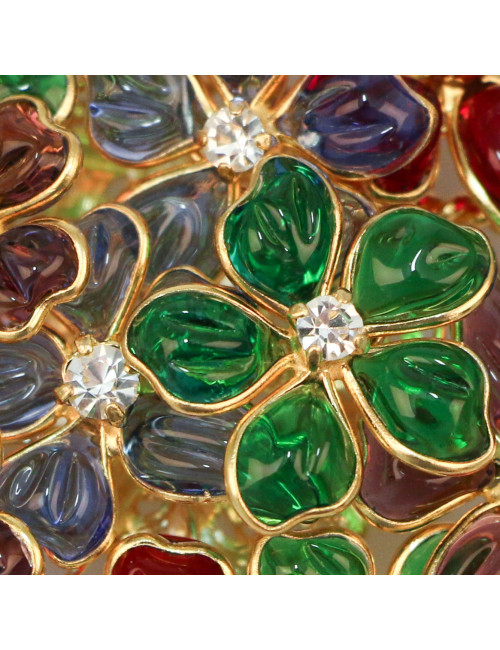 Broche bouquet MARGUERITE DE VALOIS "Bouquet précieux" multicolore