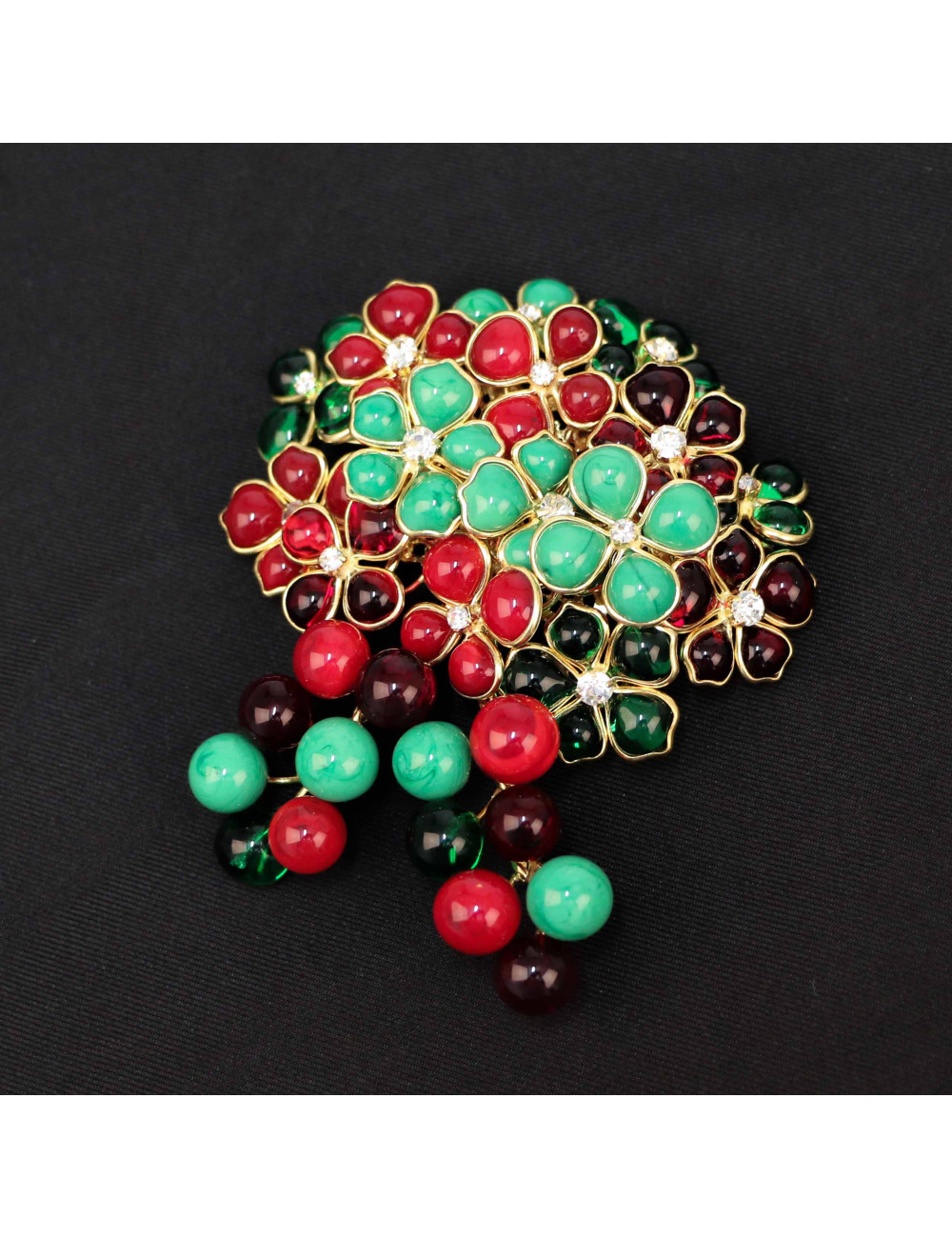 Pendentif broche MARGUERITE DE VALOIS "Bouquet précieux exclusivité