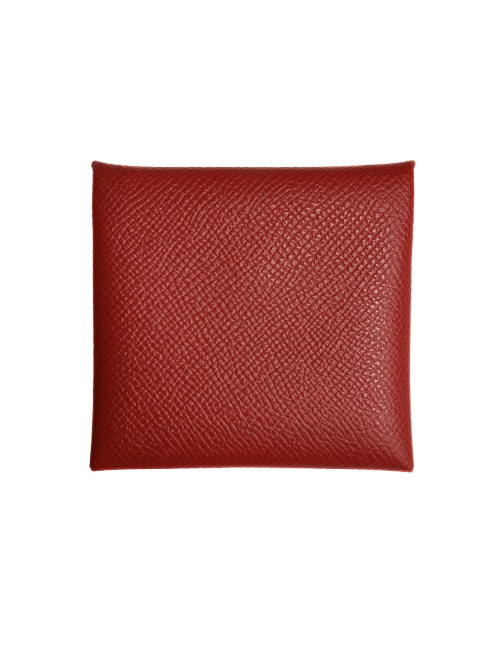 Porte monnaie Bastia HERMES rouge