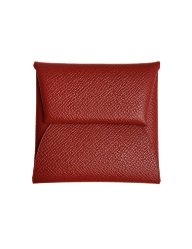 Porte monnaie Bastia HERMES rouge