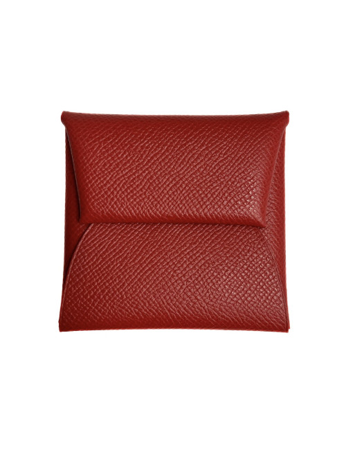 Porte monnaie Bastia HERMES rouge