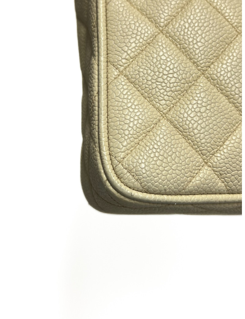 Sac caméra caviar beige CHANEL