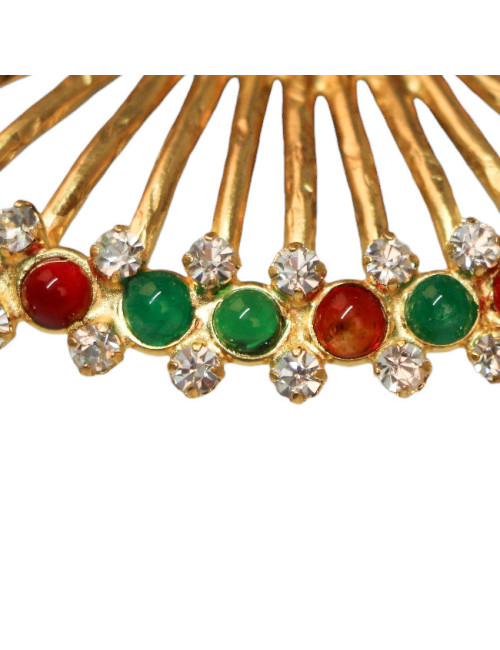 Broche pendentif MARGUERITE DE VALOIS "Coeur en fête"