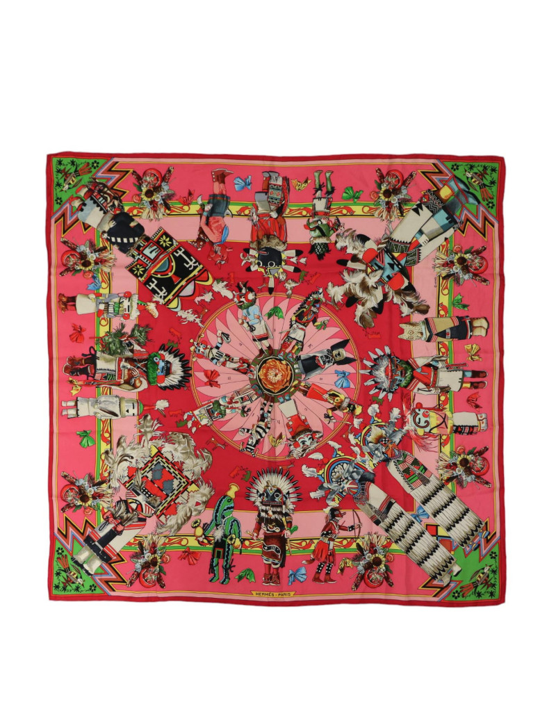 Carré HERMES Kachinas rose