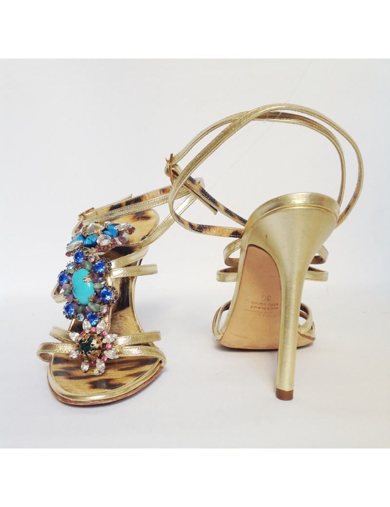 Sandales hautes ROBERTO CAVALLI bijou