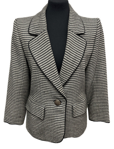 Veste YSL Rive Gauche longue rayée