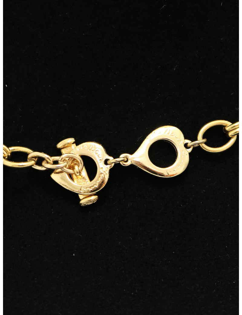 Sautoir YSL perles pâte de verre