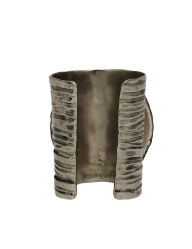 Manchette sculptée YSL par GOOSSENS agate 2