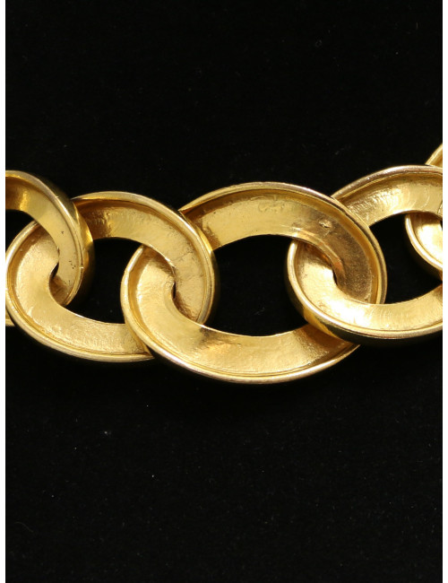 Collier ras de cou YSL par Goossens doré : certifié autentique