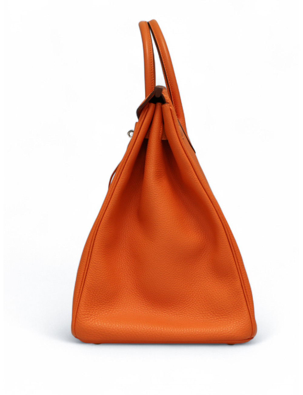 Sac Birkin 40 orange HERMES cuir togo