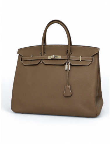 Sac Birkin 40 étoupe HERMES cuir togo