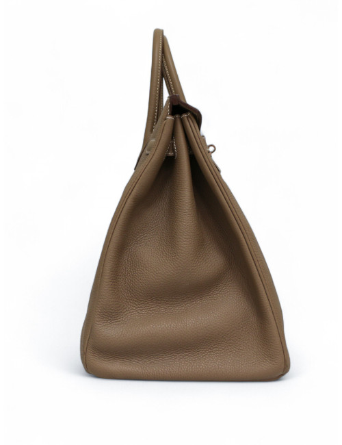 Sac Birkin 40 étoupe HERMES cuir togo