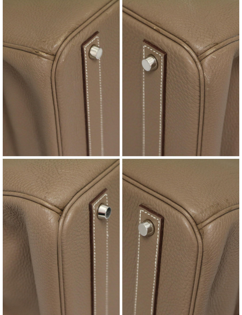 Sac Birkin 40 étoupe HERMES cuir togo