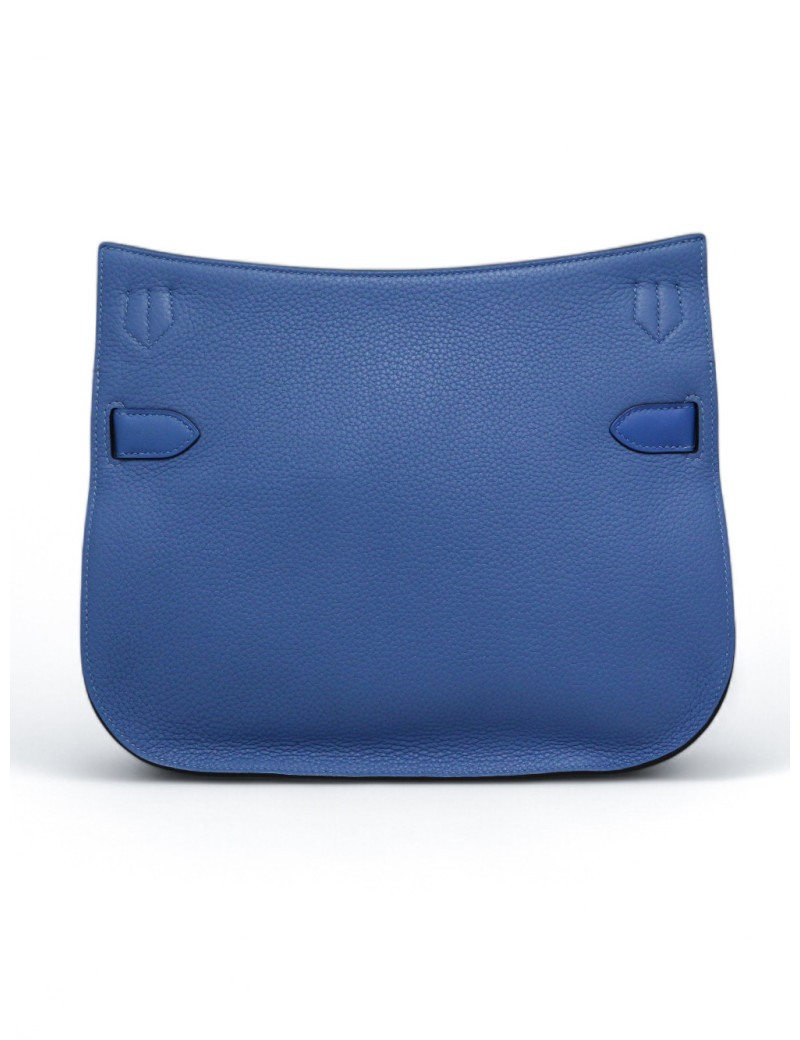 Jypsière HERMES cuir Togo Swift bleu hydra