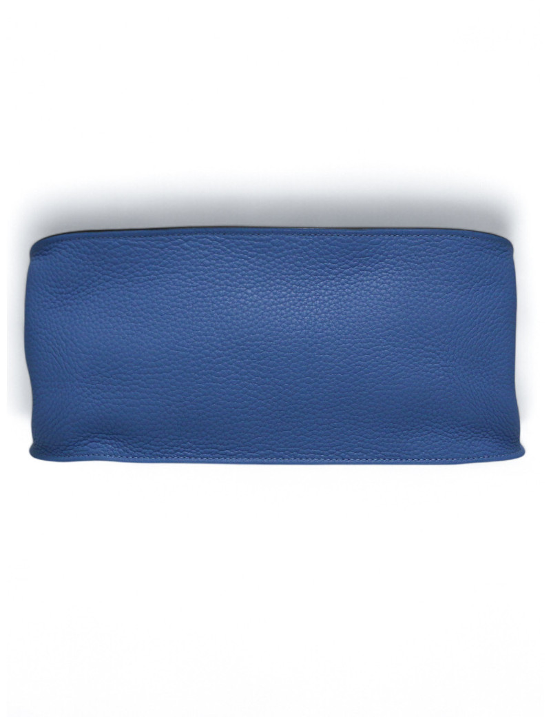 Jypsière HERMES cuir Togo Swift bleu hydra