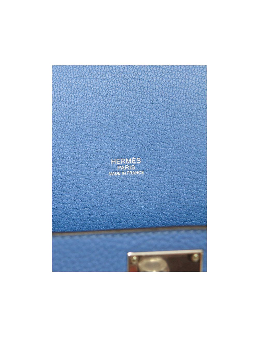 Jypsière HERMES cuir Togo Swift bleu hydra