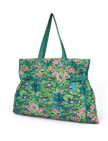 Sac de plage HERMES toile imprimé