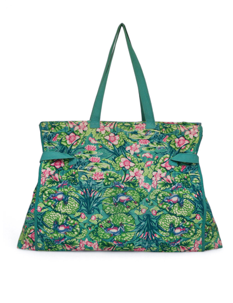 Sac de plage HERMES toile imprimé