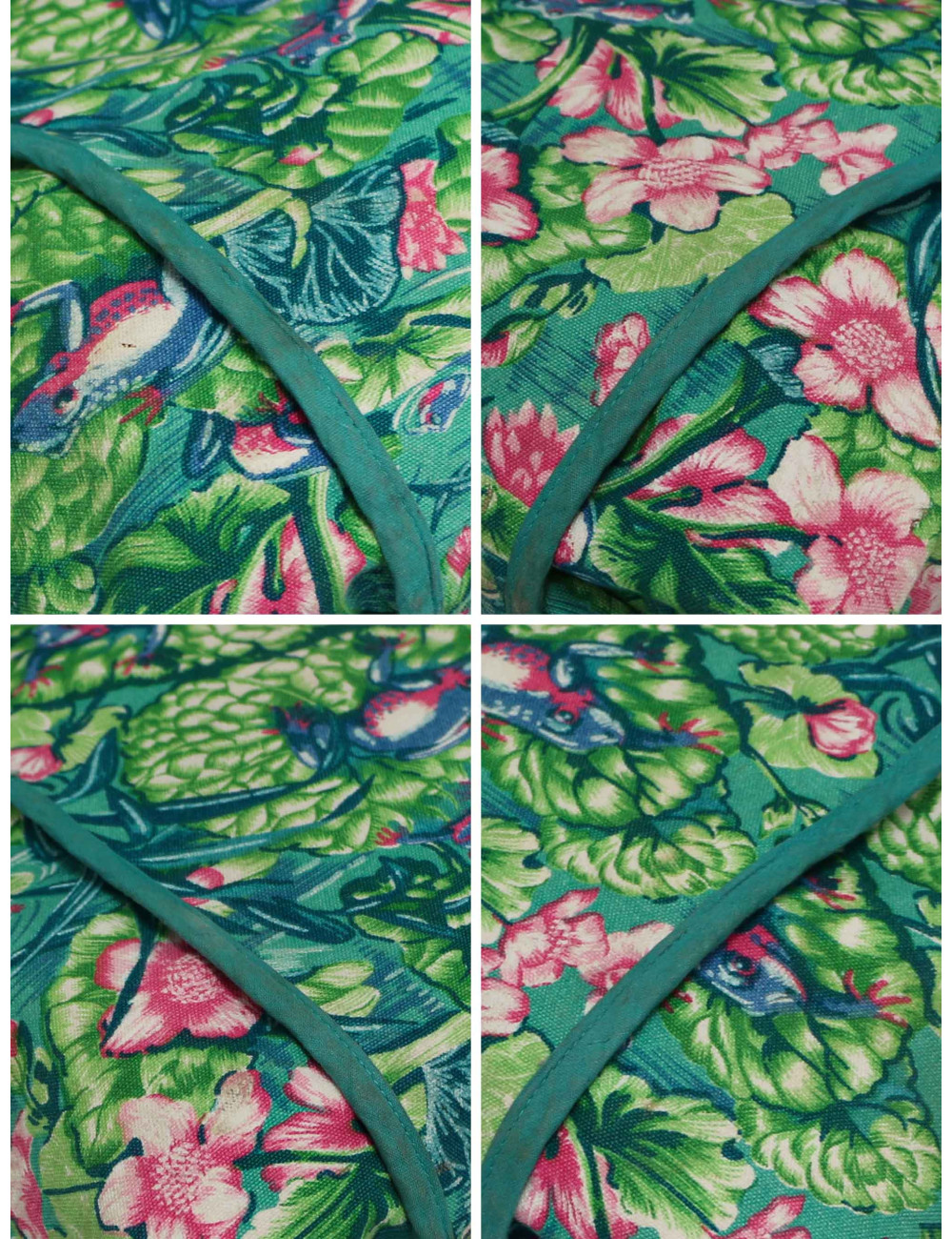 Sac de plage HERMES toile imprimé