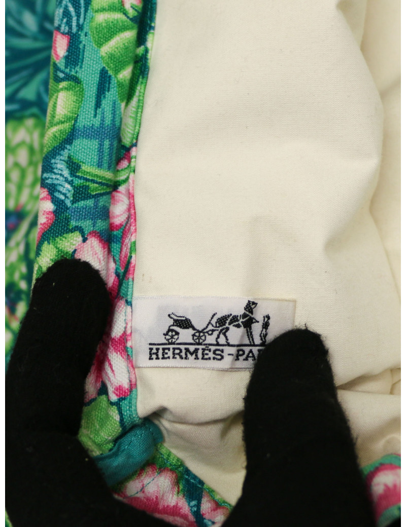 Sac de plage HERMES toile imprimé
