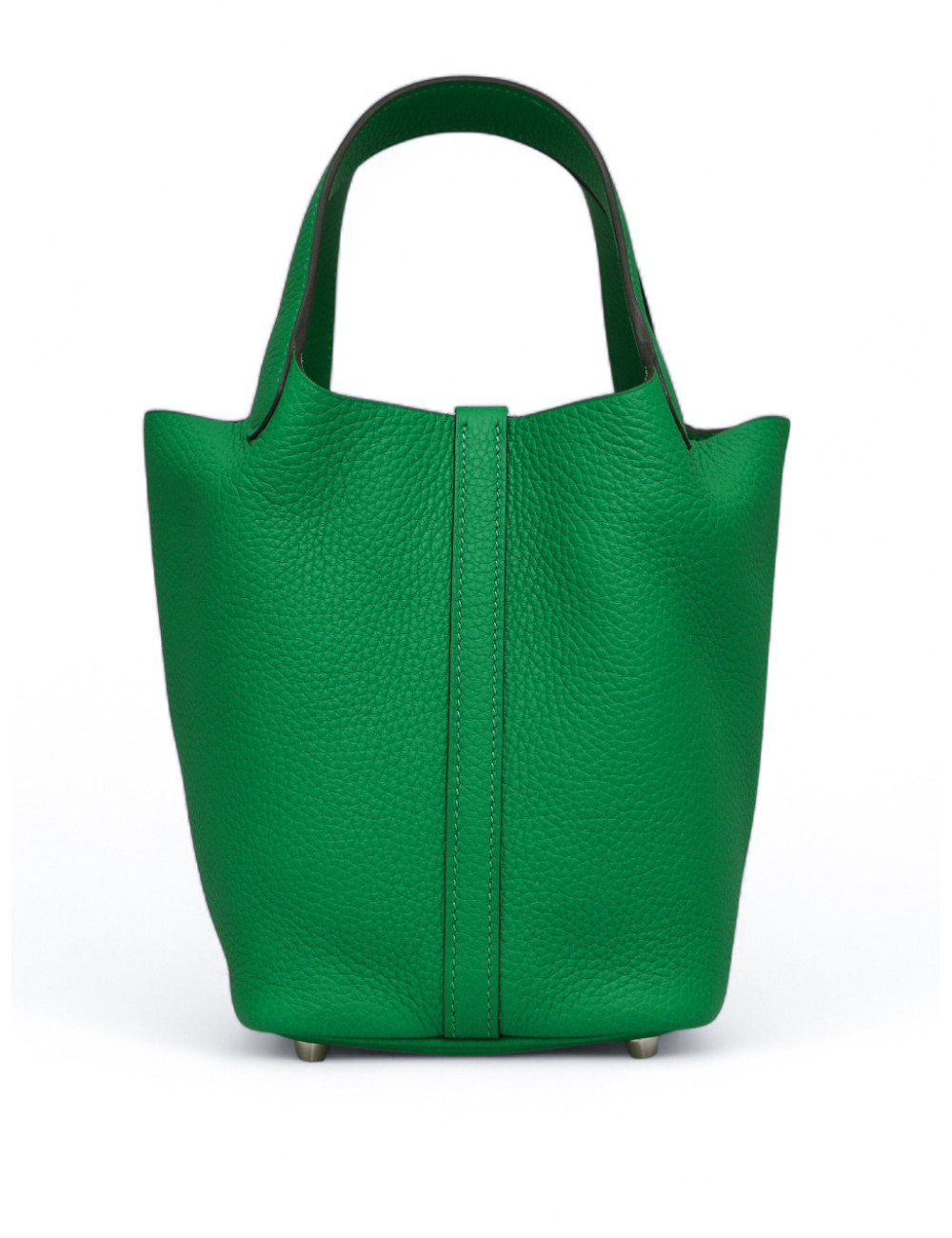 Sac Picotin 18 HERMES cuir togo vert bambou