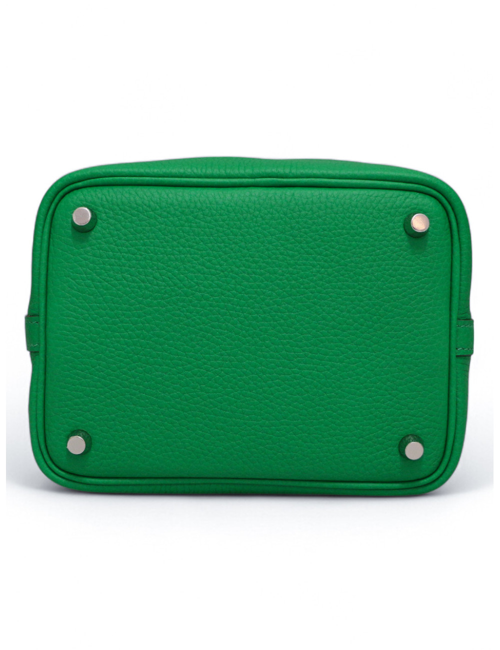 Sac Picotin 18 HERMES cuir togo vert bambou