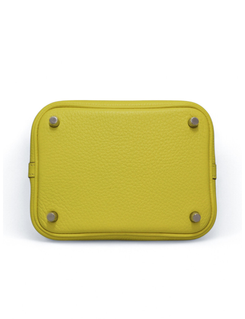 Sac HERMES Picotin 18 jaune